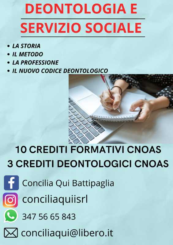 DEONTOLOGIA E SERVIZIO SOCIALE 